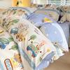 Cartoon Car Duvet Cover 100Cotton Material Cute Animal Dinosaur Bedding Collection For Boys Girls Teen 3 Piece Soft Reversible Comforter Cover