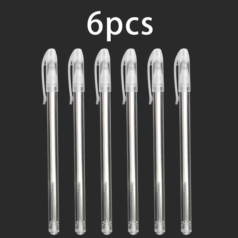 

6-Pack White Gel Pen Set, 0.5mm Extra Fine Tip, for Writing White Pens, Drawing Gel Pens, White Highlighters Waterproof Pens