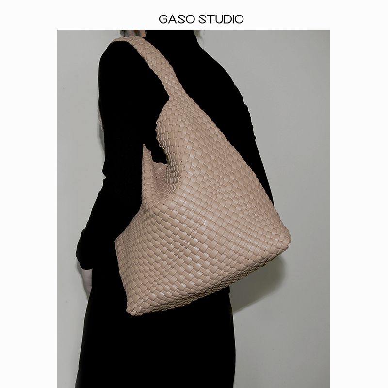 

Сумка-тоут женская большой вместимости французская этническая на плечо Milk Tea