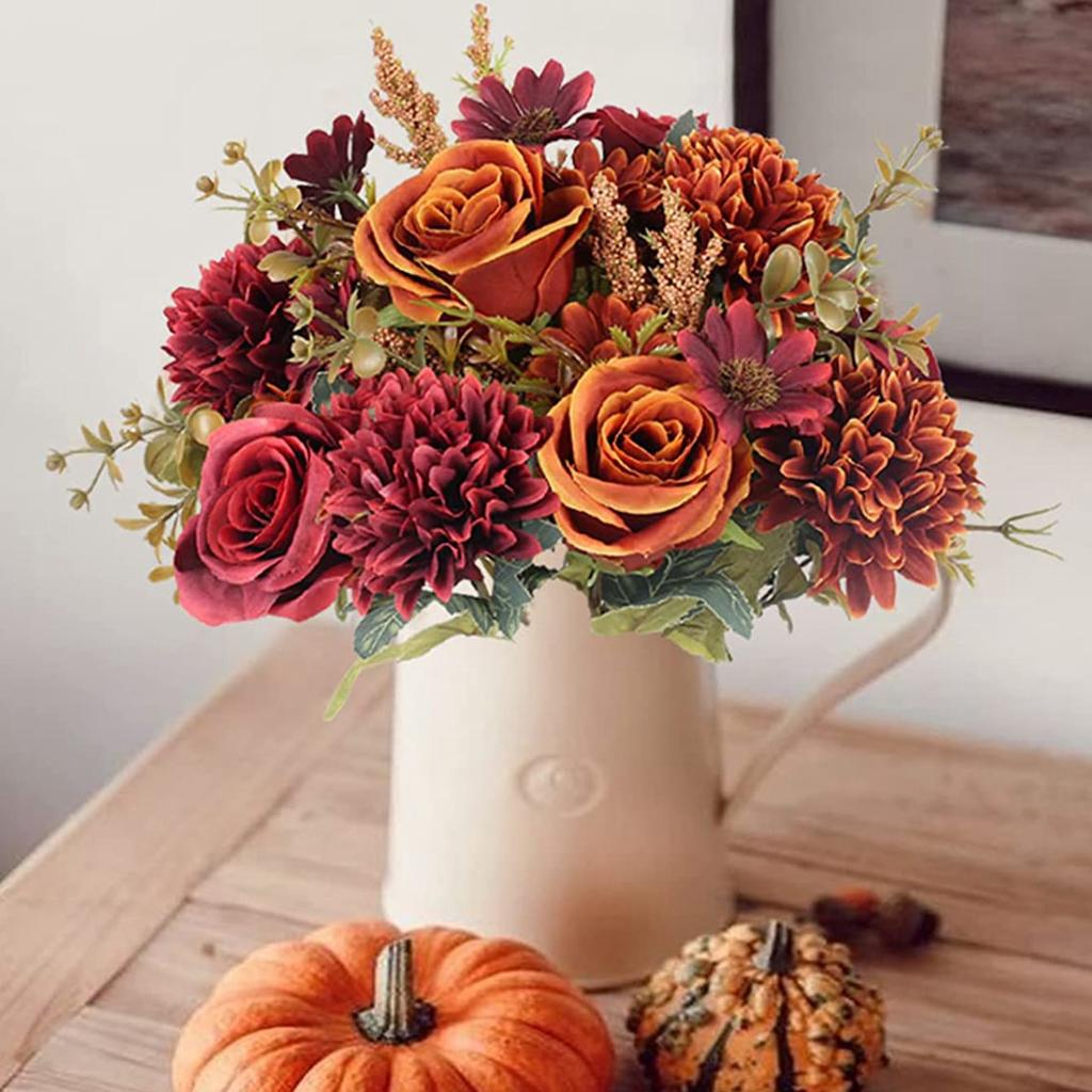 1PC Artificial Flowers Cheap New 's Decoration Wedding Garden Peony Arch Christmas Home Fake Silk Rose Hydrangeas Vase for