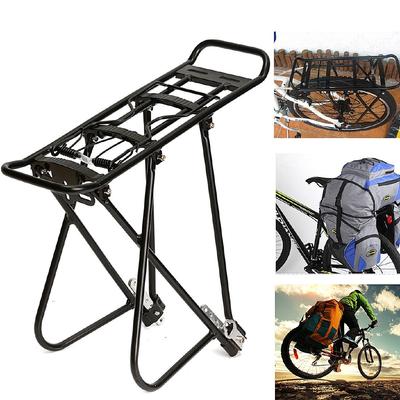 MTB bicicleta ciclismo de alta resistencia de aleación de aluminio ciclismo Rack portador equipaje trasero alforja bolsa estante soporte