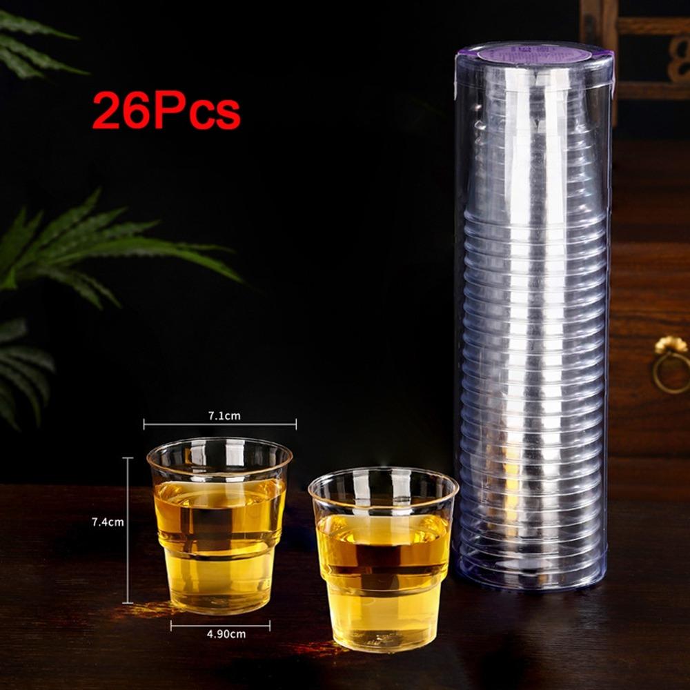 

Plastic Transparent Aviation Cup 200ML Tea Coffee Cup Multifunctional Wine Cup Travel Style A