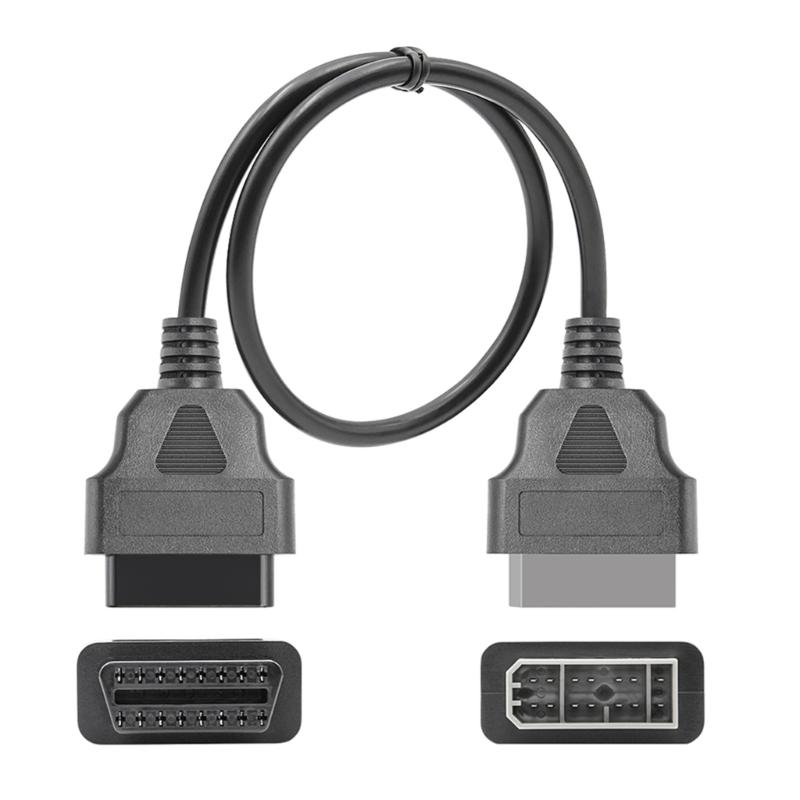 

14-контактный на 16-контактный OBD1 OBD2 кабель OBDII диагностический сканерУдлинительные адаптеры 14-контактный на 16-контактный удлинительный кабель 1