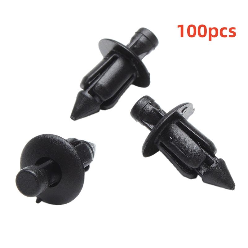 10Pcs/Set 6mm Black Rivet Fairing Body Trim Panel Fastener Screw Clips For Honda ATV Motorcycle Accessories Parts