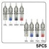 40pcs Mixeds Tattoo Needles 1RL/3RL/3RS/5RS/5M1/7M1/5RM/7RM Taper Membranes Tattoo Needle Cartridges