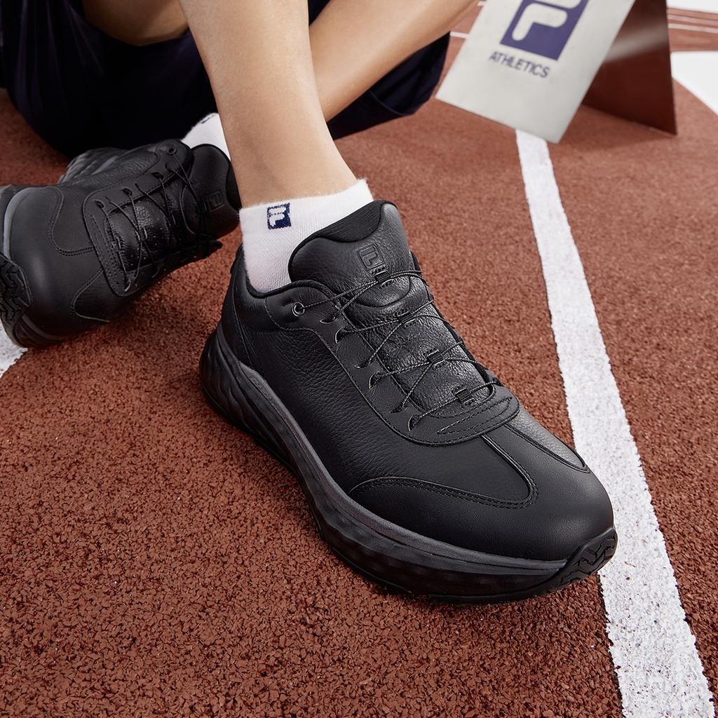 FILA Comfortable Versatile Fashion Low-Top Running Shoes Men sneaker Black A12M431113FBK