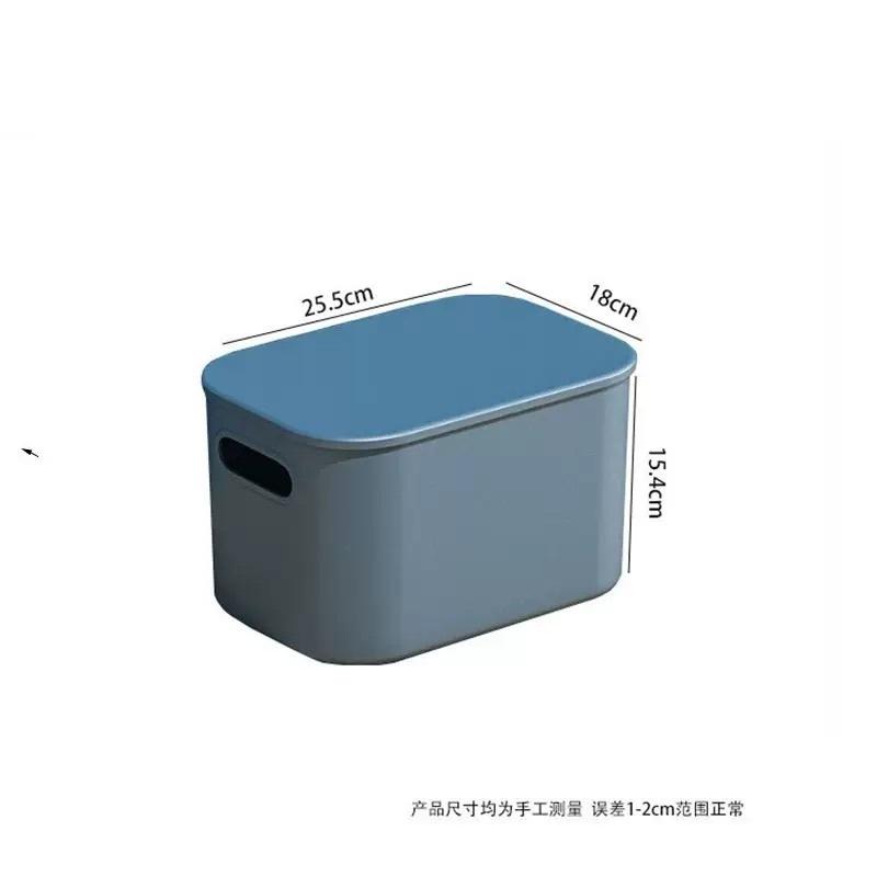

Underwear Stackable Baskets Colorful Desktop snacks Box Containers Plastic Storage Box Jewelry синій