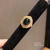 Geometric Zircon Flower Oval Fashion Open Ring For Women