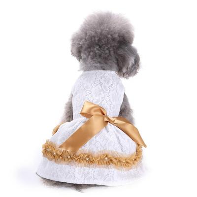 Abbigliamento per animali domestici estate vestiti per cani stile principessa gonna per gatti cuore di ragazza fiocco abbigliamento per animali domestici estate fresco sottile