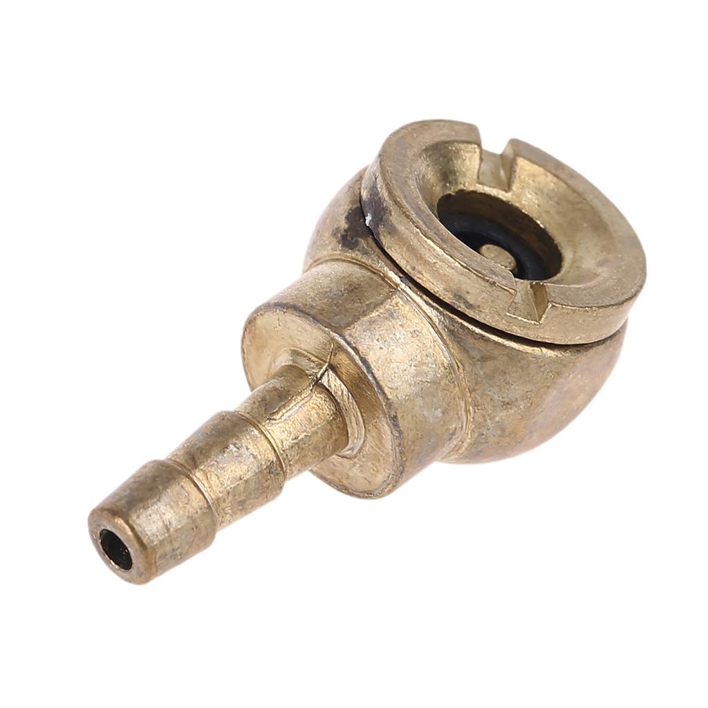Auto 1/4" Hose Barb Air Chuck Brass Tire Inflator Lock Air Compressor Connector
