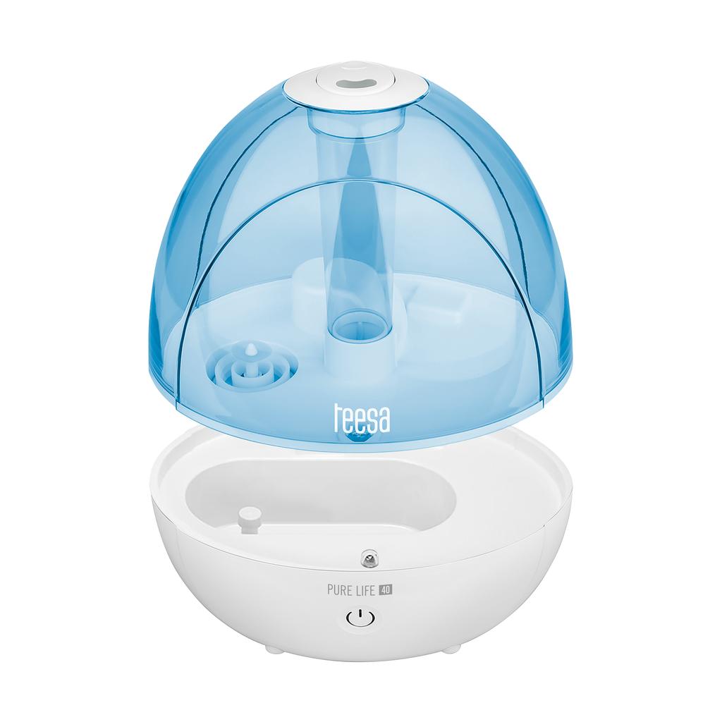 Umidificatore d'aria a ultrasuoni TEESA PURE LIFE 40, silenzioso, lampada automatica
