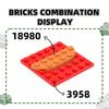 Non-Toxic 69Pcs/Lot 18980 Plate Round Corner 2X 6 Double Block Moc Color Accessories Compatible With Brick Diy Children Toy Assembly