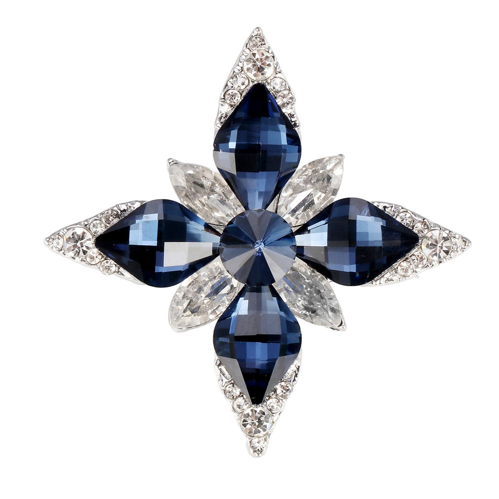 

Strong Zinc Alloy Rhinestones Brooch Glittering Octagram Pattern For Women’s Fashion Decoration