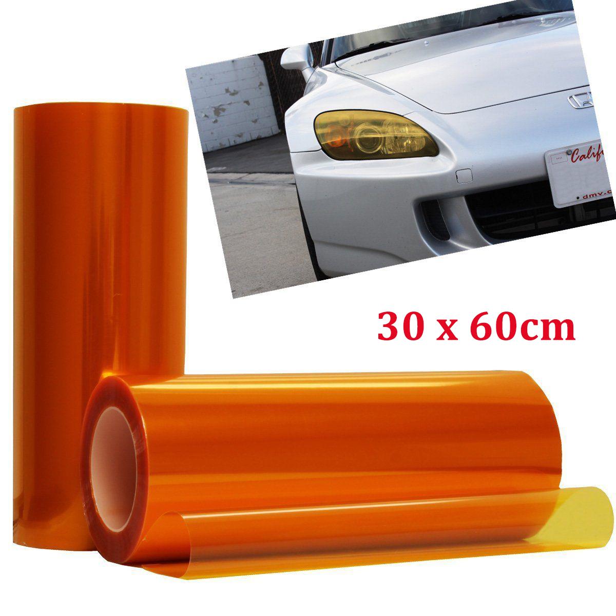 

Солнцезащитный козырек для окна автомобиля Тонировочная пленка для лобового стекла Защита от тени Блокировка УФ-излучения Наклейка DIY Градиентная пленка Красочные наклейки для автомобиля оранжевый