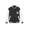 MLB SS24 New York Yankees Klassische Farbblock-Freizeit-Baseballjacke Unisex-Jacken Schwarz 3AJPV0141-50BKS