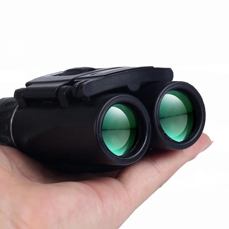 HD 40x22 Powerful Binoculars 2000M Long Range Folding Mini Telescope BAK4 FMC Optics For Hunting Sports Outdoor Camping Travel