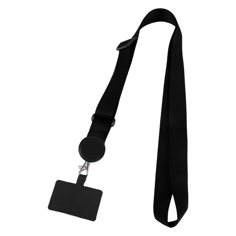 Phone Accessories Phone Hanging Cord Removable Colorful Neck Cord Adjustable Crossbody Patch Nylon Soft Rope Universal Anti-lost Phone Lanyard Strap