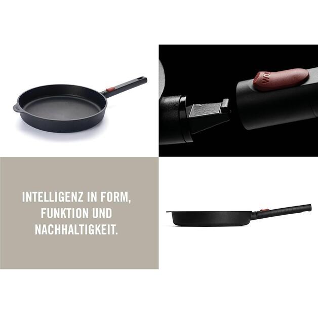 Сковорода Woll Eco Logic QXR чугунная для индукционных плит 28 см со съемной ручкой (1528LCI-Q)