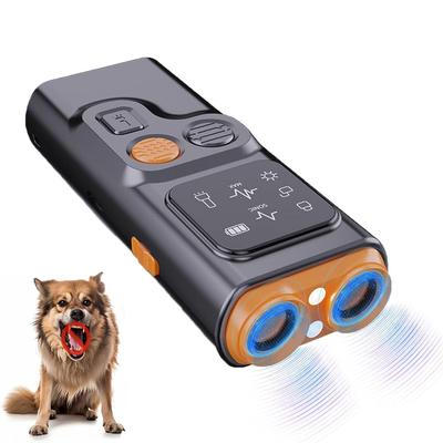 Anti Barking Device for Dogs  Upgraded Dog Bark Deterrent Devices Ultrasonic Dog Training with Hd Display and Led Flashlight