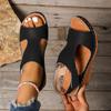 Fashion 2025 Women Wedge Sandals New Summer High Heels Fashion Open Toe Lightweight Wedges Heeled Shoes Sandalias De Mujer Plus Size 43