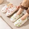 Maternity confinement shoes women's autumn and winter thin bag heel soft sole non-slip maternity postpartum indoor cotton slippers women