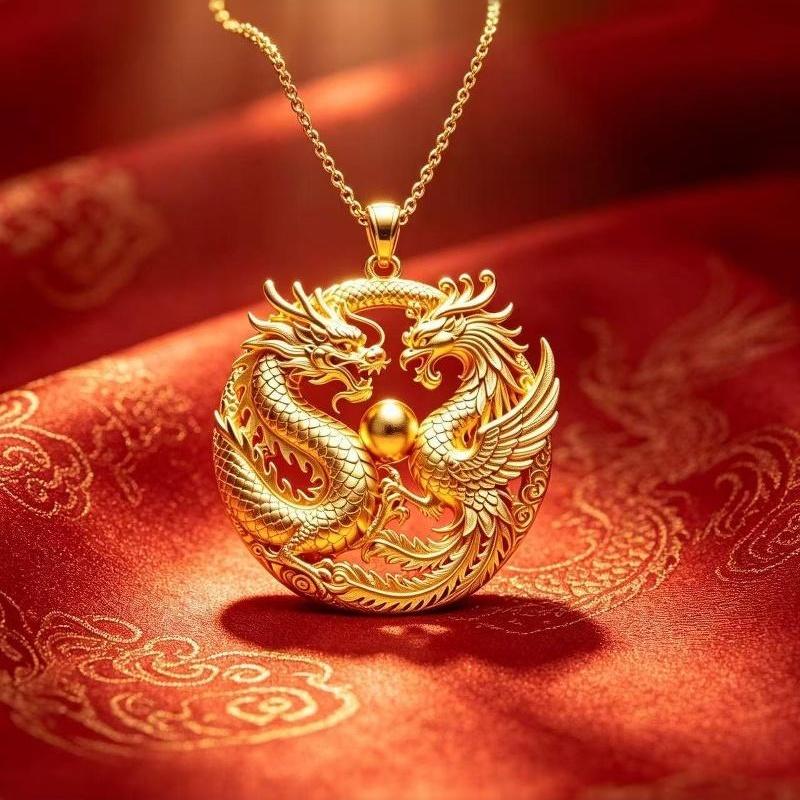 Painted Alloy Enamel Pendant Artistic Chinese Style Skin-friendly Jewelry for Women Traditional Costume Matching Accessory
