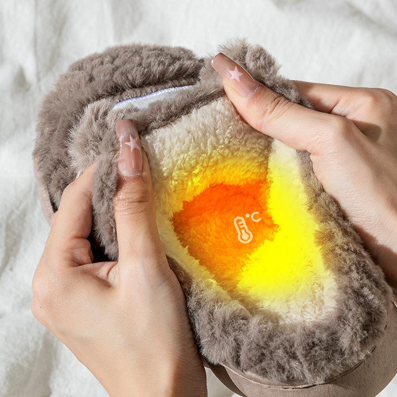 Cartoon Baumwollschuhe Mopp Herbst und Winter Freizeit Indoor Zuhause Warm und bequem Plüsch Haushalt Baumwollmopp