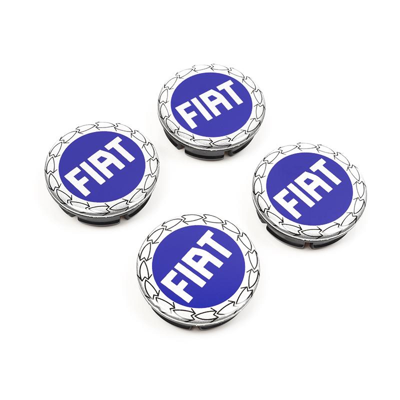 

4Pcs Car Emblem Wheel Center Cover Hub Accessories For Fiat Abarth 500e Panda Tipo FR Argo Freemont Viaggio Bravo Punto Doblo