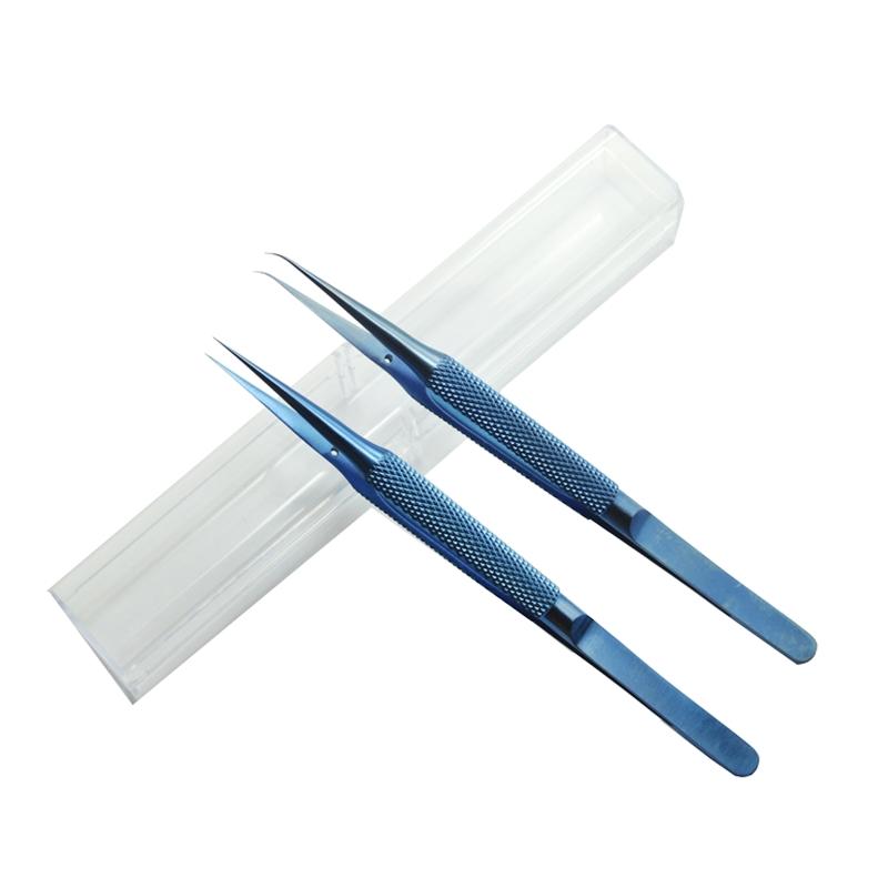 

0.1mm Edge Precision Fingerprint Tweezers for Titanium Alloy Board Flying Tweezers Curved for Head Tweezers Microscope T 1