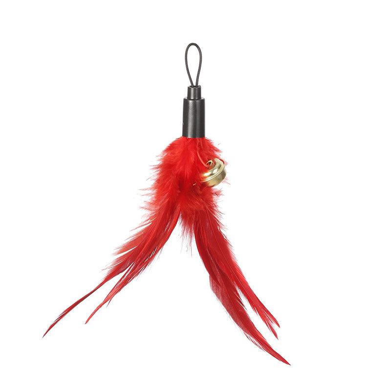 Cat Teaser Stick Replacement Feather Heads - Chicken & Feather Options