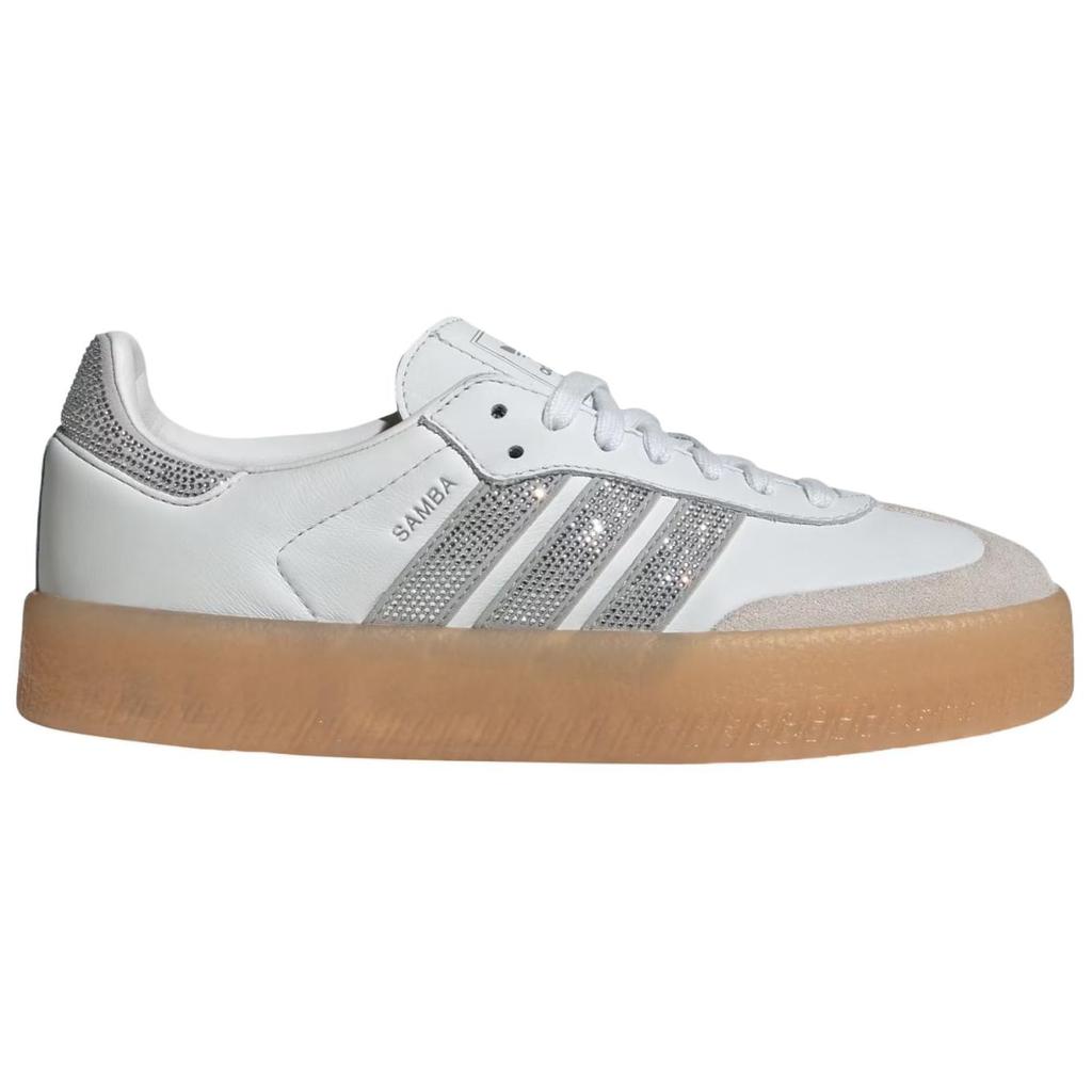 Adidas Sambae W Kristallweiß Silber Gummi Damen Sneaker Silber-Metallic Gummi4 IH4046