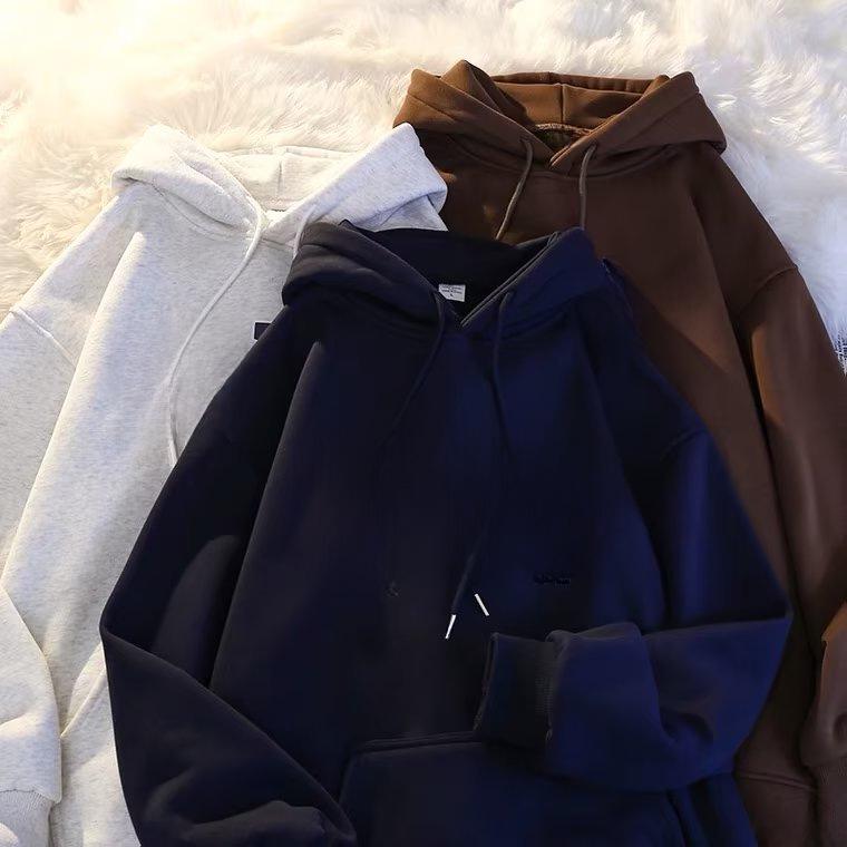 Men's Oversize Velvet Sweatshirt, Autumn/Winter 2022 Korean Style Trend