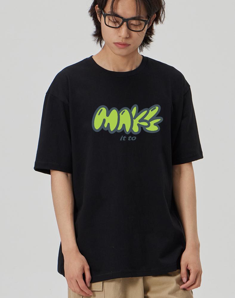 Make It Two [Make] Crew Neck Tee_Black L