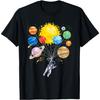 Funny Astronaut Planet Space Solar System Men Women Kids T-Shirt