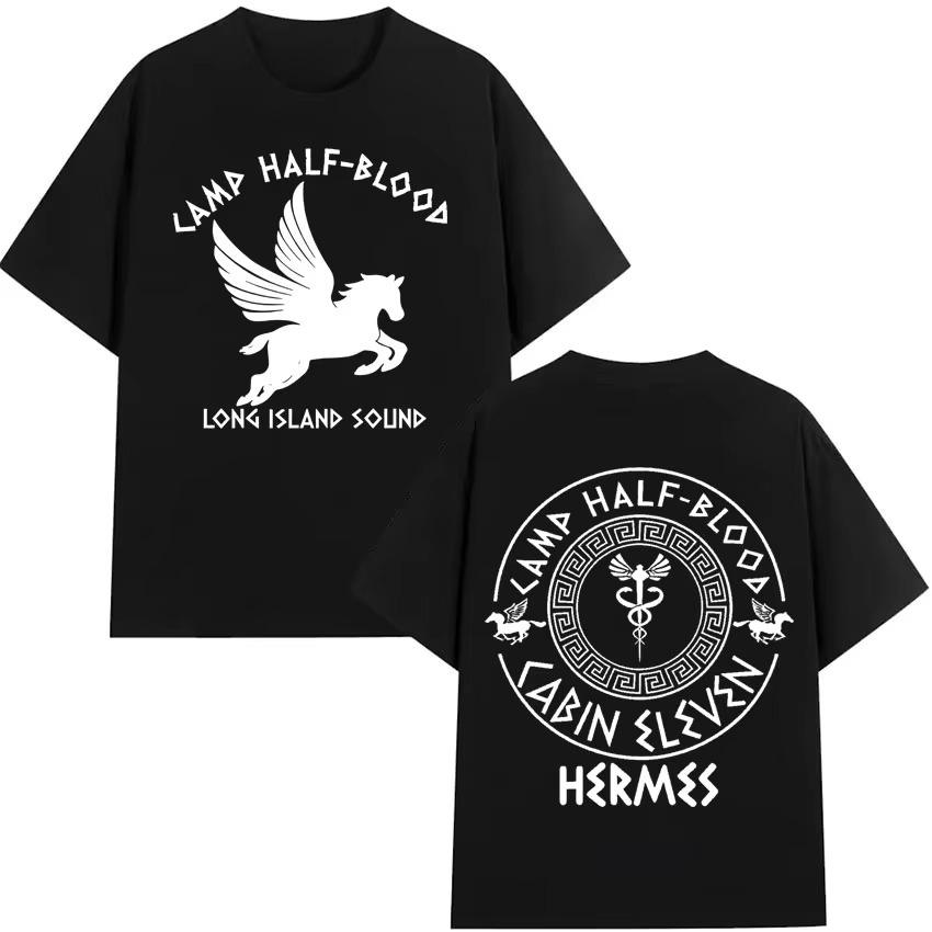 

2026 Spring summe Trendy Graphics Men Women Clothing Camp Half Blood TShirt High Quality Cozy Short Sleeve Tops Streetwear L