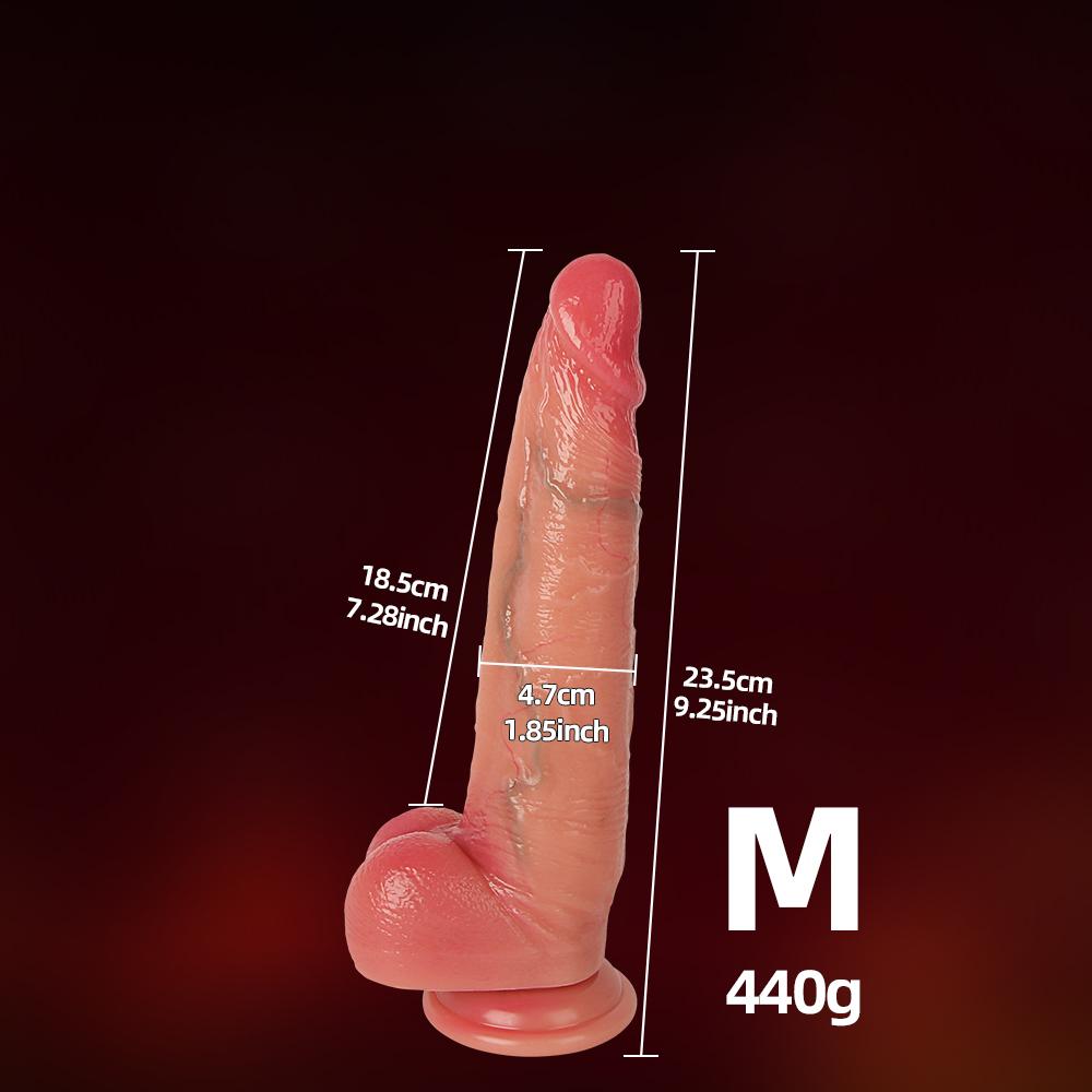 Velké realistické dildo pro ženy začátečnice Posuvná kůže předkožka Anální pochva Bodová stimulace G Umělý penis sexuální hračka masturbátor