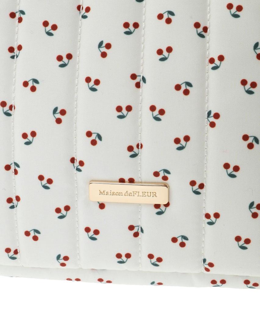 Maison de Fleur Cherry Print 2-Way Tote Bag, Women's, Ivory