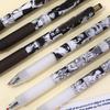 Jujutsu Kaisen Quick-Dry Gel Click Pen - Carbon Black, Black and White Anime Style