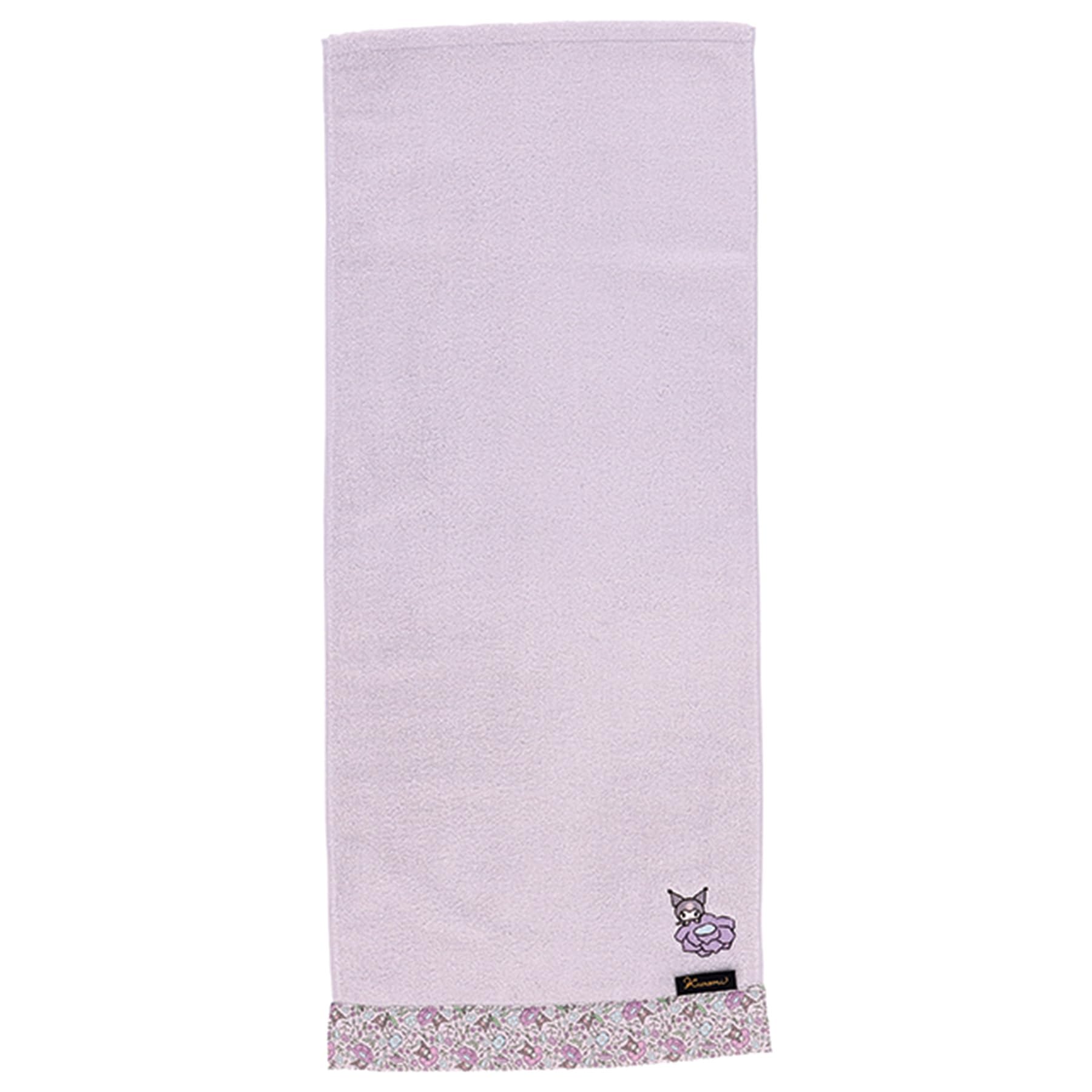 Marushin Face Sanrio Organic Antibacterial and Deodorizing Untwisted 3735045200 Towel, Kuromi, Sunberina, Cotton, Treatment, Pile,