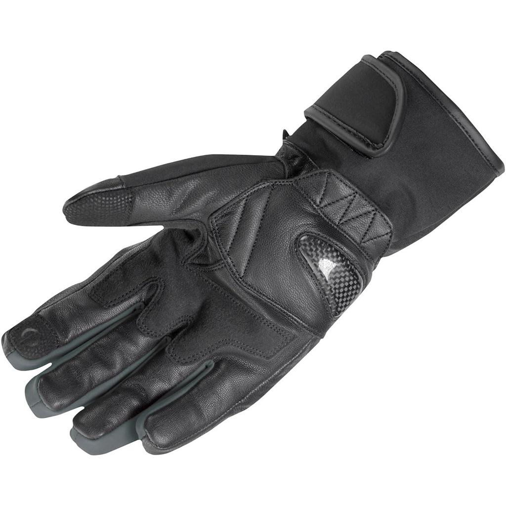 KOMINE Motorcycle Protective Touring Winter Size 2XL Waterproof and Carbon Fiber Stretch Fabric for and Spring Use Gloves, Black, (GK-836 1281),