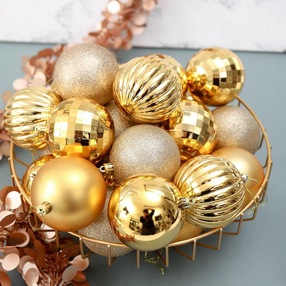 34PCS Christmas Ball Ornament Shatterproof Christmas Ornament Tree Ball 40mm Red