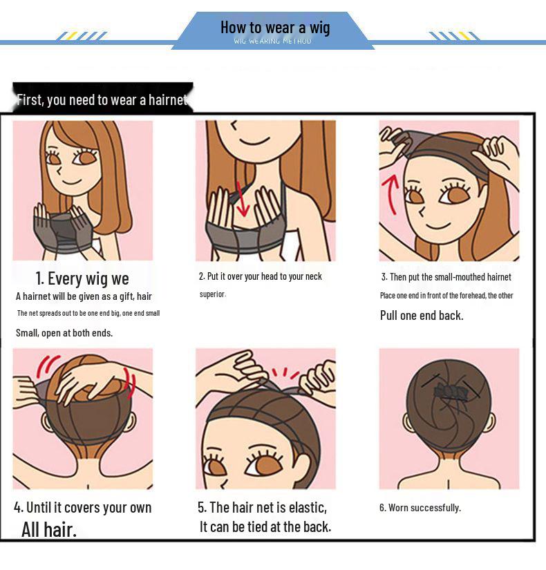 Flerfärgad 70 cm lång lockig animeperuk: Rotfrukt Rosa, Ljusguld, Svart, Roseröd Som Tillval