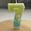 Creative Design Cactus Digital Candle Birthday Candle Party Festive Cake Decoration Atmosphere Props