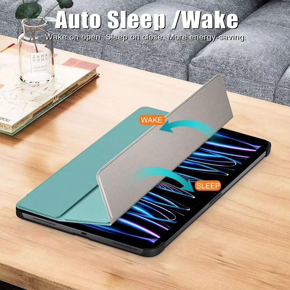 Trifold Stand Case Auto Wake/Sleep Full Protective Cover Magnetic Attachment Protective Case for iPad Pro 12.9 Inch (2025/2025)