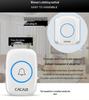 Elderly-Friendly Waterproof Wireless Doorbell with Long-Range, Two Receivers, and Wall-Penetration Capability