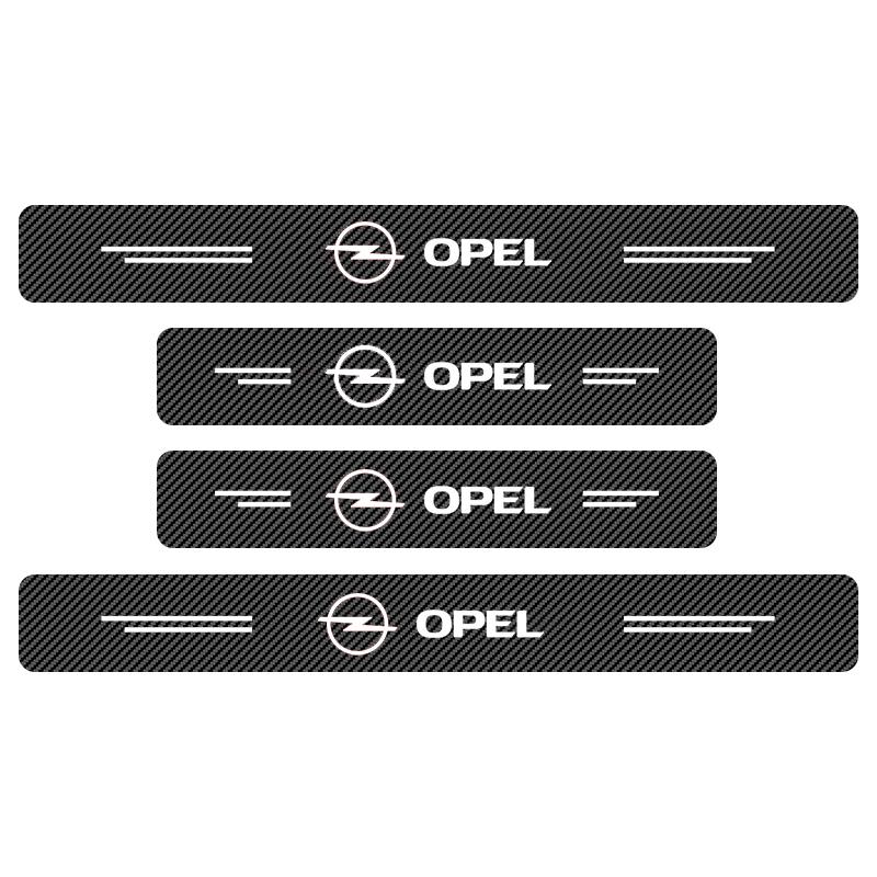 

New Car 3D Carbon Flber Car Door SIll Protector Scratch Proof Tape For Opel Insignia Astra Antara Meriva Zafira H G Corsa
