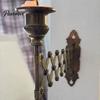 Minimalist Candle Wall Sconce Extending Taper Holder, Vintage Mounted Adjustable Metal Stand Candlestick for Home Living Room Bedroom Decor Corrosion