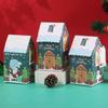Christmas Treat Boxes Candy Gingerbread House Mini Christmas Party Favor Box Gift Container for Xmas Party Cookie Gift Packaging