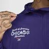 Nike Logo Pattern Hooded Zip-Up Long Sleeve Jacket Men jackets Purple FV6203-566