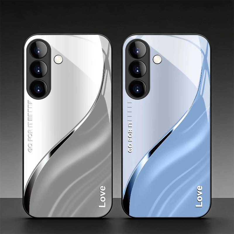 Business Aesthetic fashion phone cases s26 ultra case Glass Phone Case for Samsung Galaxy S26 S25 S24 S23 S22 FE Ultra Plus